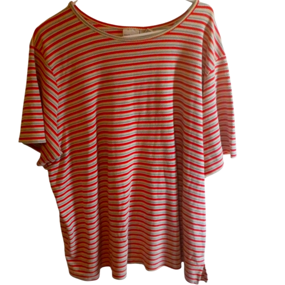 White Stag Red And White Striped Top Size 22w/24w